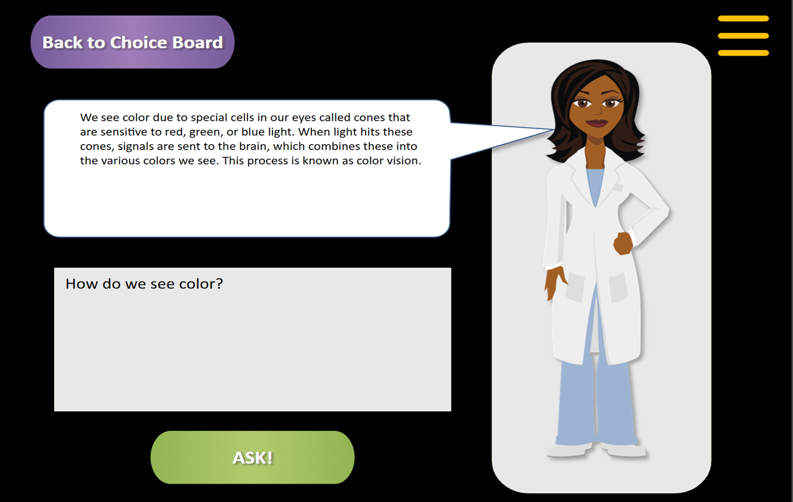 AI Interaction Screenshot