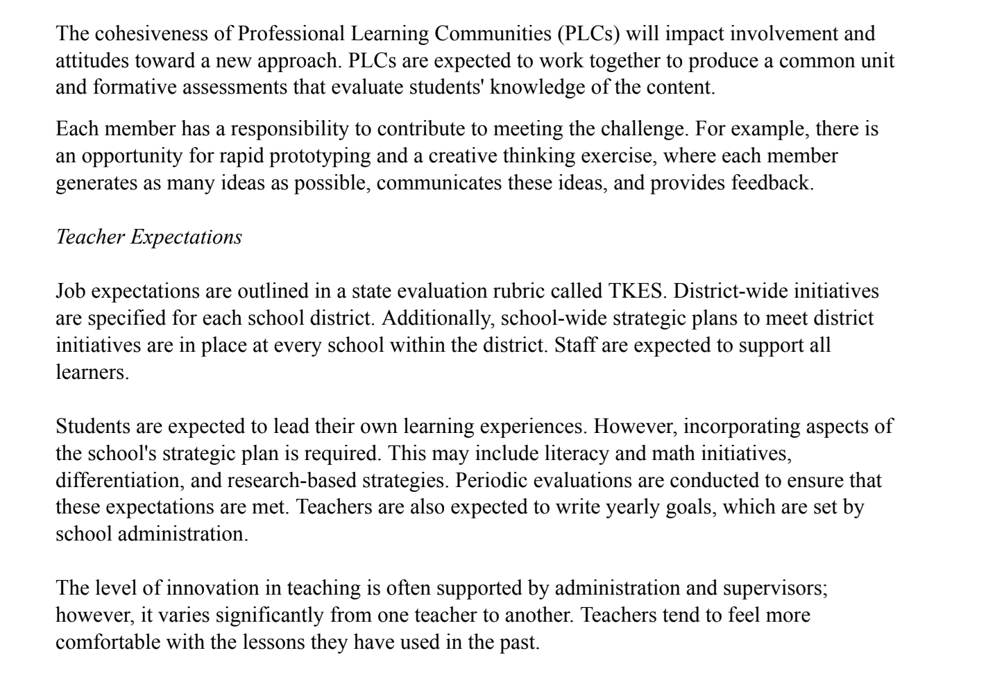 LMS Contextual Analysis